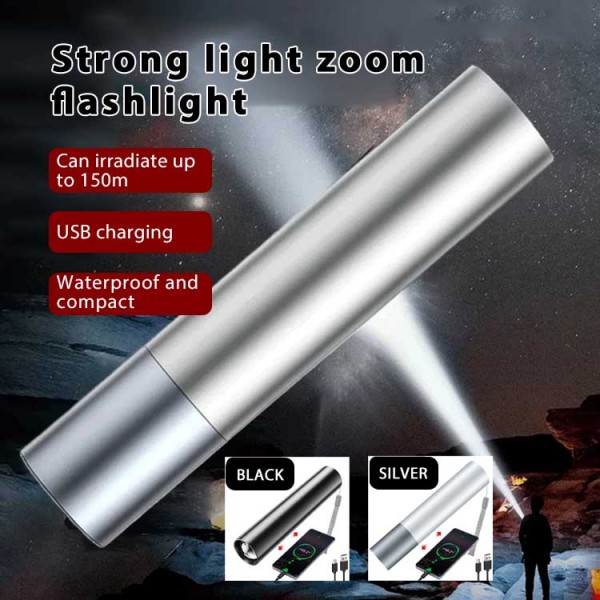 Strong light zoom flashlight..