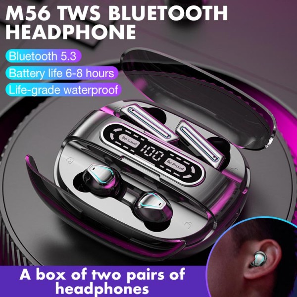 M56 tws bluetooth headphone..