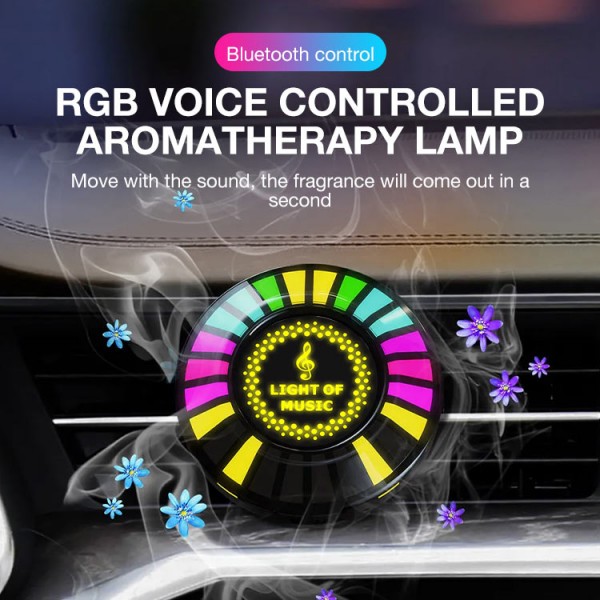 RGB voice controlled aromatherapy lamp..