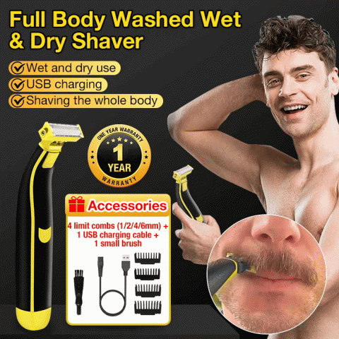 Full Body Washed Wet and Dry Shaver