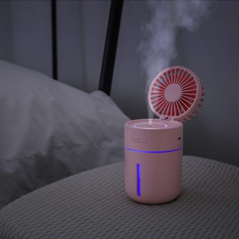 Big belly desk humidification Fan USB charging humidification small fan