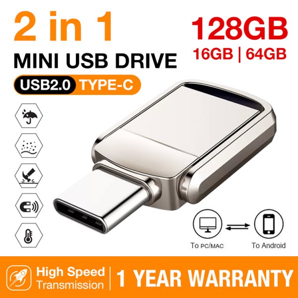 2 in 1 mini usb drive