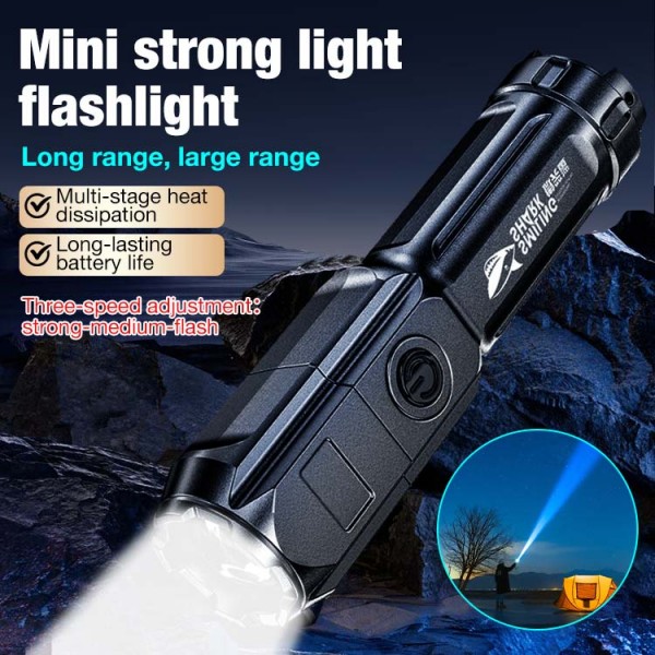 New mini strong light flashlight