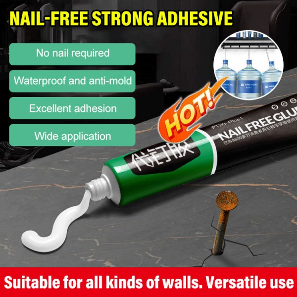 Strong adhesion waterproof nail-free adhesive